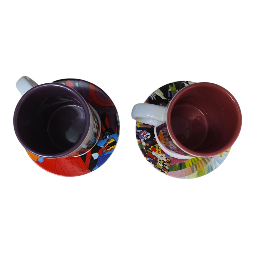 The Beatles Colorful Mug Set with Plates - Picture 3 of 5